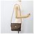 Céline Borsa in tela Macadam Celine con motivo carrozza in PVC pelle marrone oro Auth 175596A - vista 25