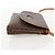 Céline Borsa in tela Macadam Celine con motivo carrozza in PVC pelle marrone oro Auth 175596A - vista 4