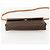 Céline Borsa in tela Macadam Celine con motivo carrozza in PVC pelle marrone oro Auth 175596A - vista 5