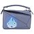 LOEWE - Borsa Puzzle Ghibli Castello Errante di Howl Calcifer 2way Blu Auth 158612SM Argento Blu chiaro - vista 13