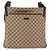 Borsa a Spalla GG Canvas Gucci Beige Argento 122791 Auth ka4032 - vista 13