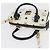 Borsa MCM Vicetos Logogram in pelle PVC 2 in 1 bianco oro Auth 176581 D'oro - vista 6