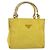 PRADA Borsa a mano in nylon giallo oro Auth 175197 D'oro