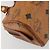 Borsa Boston Mini Vicetos Logogram MCM in PVC 2in1 Marrone Oro Auth 175597 D'oro - vista 17