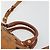 Borsa Boston Mini Vicetos Logogram MCM in PVC 2in1 Marrone Oro Auth 175597 D'oro - vista 8