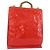 LOUIS VUITTON Borsa Tote Stanton Monogram Vernis Rossa M91078 LV Auth 176180 Rosso