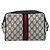 Gucci Bolso GG Supreme Sherry Line PVC Marino Dorado Rojo 65 02 004 Auth 175281 Roja Azul marino - vista 2