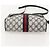 Gucci Bolso GG Supreme Sherry Line PVC Marino Dorado Rojo 65 02 004 Auth 175281 Roja Azul marino - vista 5
