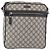 Gucci Borsa a Spalla GG Supreme PVC Blu Navy Argento 201448 Auth ka4041 - vista 13