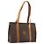 Céline Borsa tote in tela Macadam CELINE in pelle PVC marrone oro Auth BA12120 D'oro