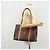 Céline Borsa tote in tela Macadam CELINE in pelle PVC marrone oro Auth BA12120 D'oro - vista 23