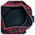 Sac Boston en laine et cuir Yves Saint Laurent Noir Rouge  - vue 8