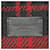 Sac Boston en laine et cuir Yves Saint Laurent Noir Rouge  - vue 9