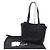 Céline Celine Anais Triomphe Mittelgroße Leder-Tote Schwarz - view 2
