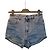 Shorts in denim blu Thierry Mugler