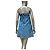 Chanel 2013 trägerloses Denim-Perlen-Gürtelkleid in Größe 38, gebraucht - Ansicht 3
