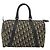 Borsa Boston in tela Trotter Christian Dior Navy Argento Auth 175552 Blu navy - vista 2