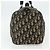 Borsa Boston in tela Trotter Christian Dior Navy Argento Auth 175552 Blu navy - vista 3