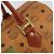 MCM Vicetos Logogram Borsa a Mano PVC Pelle Marrone Oro Auth 175196 D'oro - vista 10