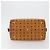 MCM Vicetos Logogram Borsa a Mano PVC Pelle Marrone Oro Auth 175196 D'oro - vista 5