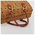 MCM Vicetos Logogram Borsa a Mano PVC Pelle Marrone Oro Auth 175196 D'oro - vista 7