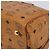 MCM Vicetos Logogram Borsa a Mano PVC Pelle Marrone Oro Auth 175196 D'oro - vista 9