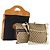 Set di 3 borse Gucci GG Canvas Web Sherry Line Beige Nero Auth BA12030