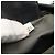 PRADA Schultertasche Nylon Grau Silber Authentisch 175304 Braun - Ansicht 12