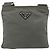 PRADA Schultertasche Nylon Grau Silber Authentisch 175304 Braun - Ansicht 13