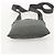 PRADA Schultertasche Nylon Grau Silber Authentisch 175304 Braun - Ansicht 5