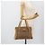Gucci Borsa a mano Micro GG Supreme in PVC beige e oro 000 46 4857 Auth YKZ1075 D'oro - vista 24