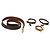 LOUIS VUITTON Monogram Gürtel Leder 4 Set Beige LV Auth 174999 Monogramm