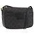 Borsa a Spalla GG Canvas Gucci Nera Oro 001 14 0412 Auth 175200 Nero D'oro