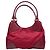 Borsa a spalla in nylon e pelle rossa Prada Rosso - vista 2