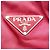 Borsa a spalla in nylon e pelle rossa Prada Rosso - vista 6
