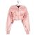 Chaqueta bomber de pelo de pony collage 'Strobe' de Rick Owens AW22 Rosa