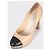 Beige Leder Blockabsatzpumps von Chanel - Größe 39,5 Gebraucht - Ansicht 3