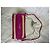 Clutch Rock in pelle intrecciata Zadig & Voltaire Rosso Fuchsia Ecru - vista 10