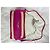 Clutch Rock in pelle intrecciata Zadig & Voltaire Rosso Fuchsia Ecru - vista 11