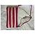 Clutch Rock in pelle intrecciata Zadig & Voltaire Rosso Fuchsia Ecru - vista 14