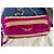 Clutch Rock in pelle intrecciata Zadig & Voltaire Rosso Fuchsia Ecru - vista 15