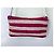 Clutch Rock in pelle intrecciata Zadig & Voltaire Rosso Fuchsia Ecru - vista 6