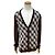 Cárdigan de algodón Fendi Castaño Negro