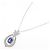 Autre Marque Collana in Zaffiro e Diamante Pt950 Pt850 Blu - vista 2