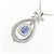 Autre Marque Collana in Zaffiro e Diamante Pt950 Pt850 Blu - vista 4