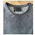 Stouls Grau-blaues Rundhals-T-Shirt 100% perforiertes Wildleder Größe S - Ansicht 7