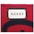 Sciarpa Jumbo GG in jacquard di lana e seta con frange Gucci Rosso Blu navy - vista 6