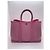 Borsa Hermès Garden Party 30 in tela e pelle rosa - vista 3