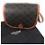 Céline Borsa a Spalla Celine 19150 Folco Medium Triomphe in Tela Marrone - vista 2