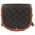 Céline Borsa a Spalla Celine 19150 Folco Medium Triomphe in Tela Marrone - vista 3
